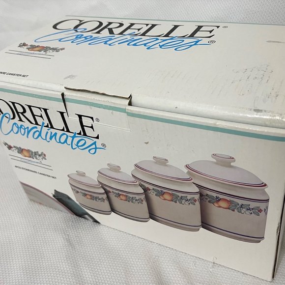 Corelle Coordinates Abundance 4PCS Stoneware Canister Set - Picture 4 of 7
